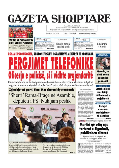 Gazeta Shqiptare 2011-07-03