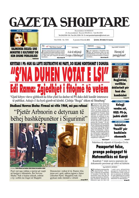 Gazeta Shqiptare 2011-07-08