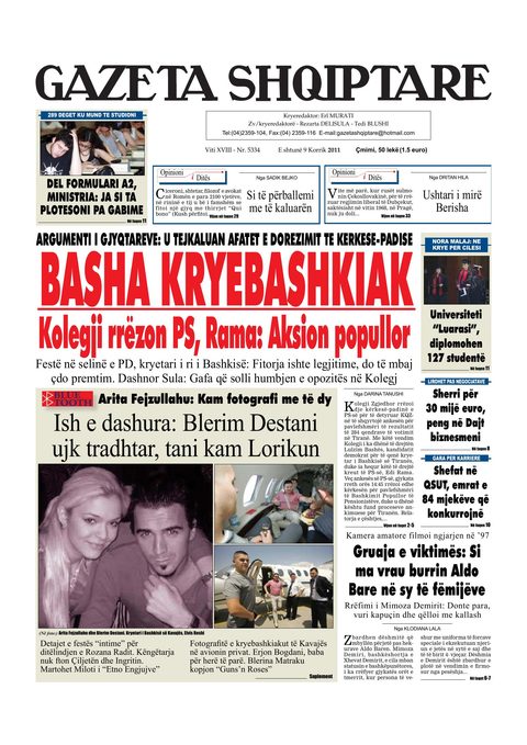 Gazeta Shqiptare 2011-07-09