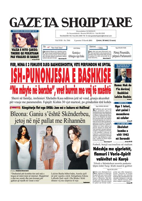Gazeta Shqiptare 2011-07-15