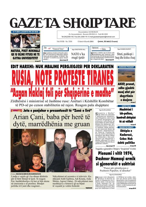 Gazeta Shqiptare 2011-07-04