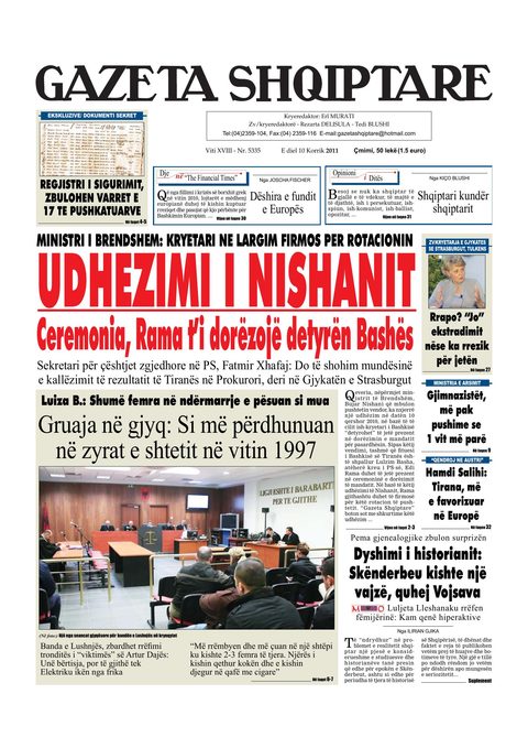 Gazeta Shqiptare 2011-07-10
