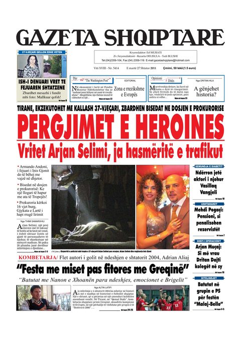 Gazeta Shqiptare 2011-09-27