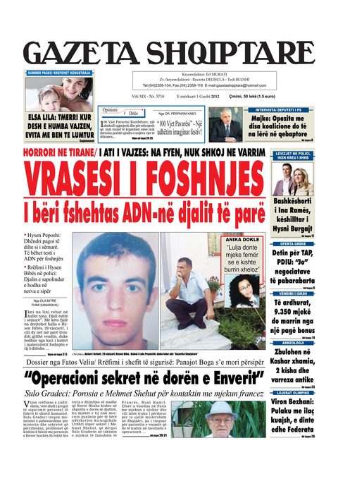 Gazeta Shqiptare 2012-08-01