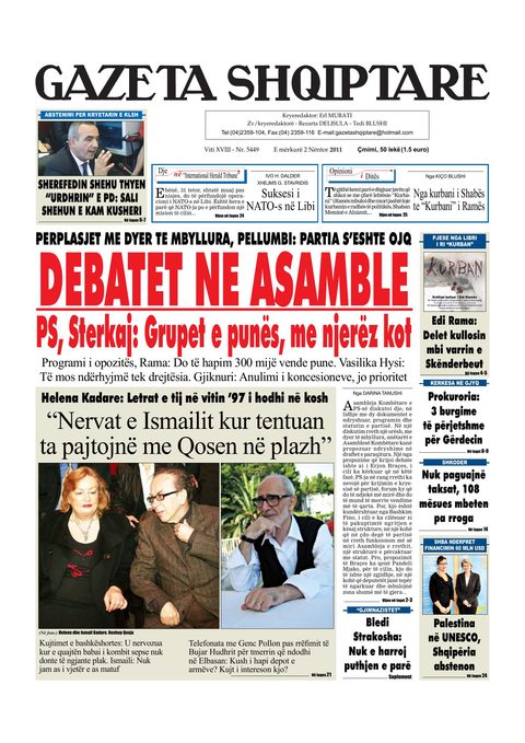 Gazeta Shqiptare 2012-11-02