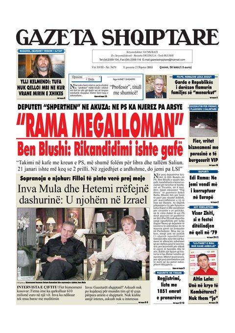 Gazeta Shqiptare 2012-12-02