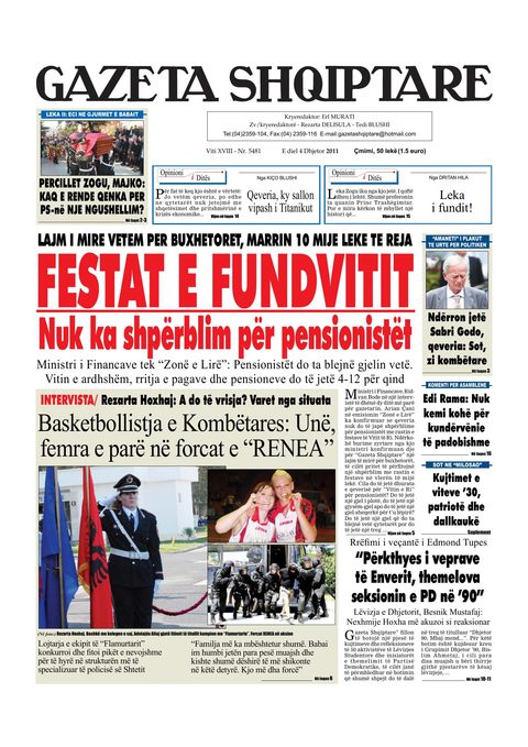 Gazeta Shqiptare 2012-12-04