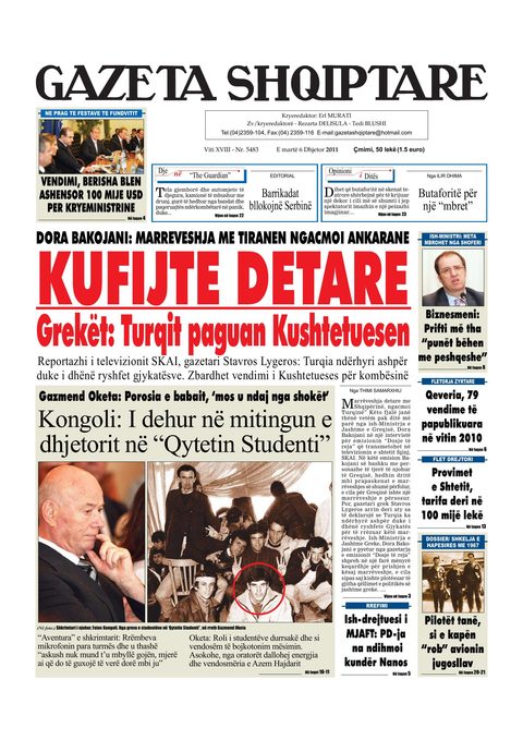 Gazeta Shqiptare 2012-12-06