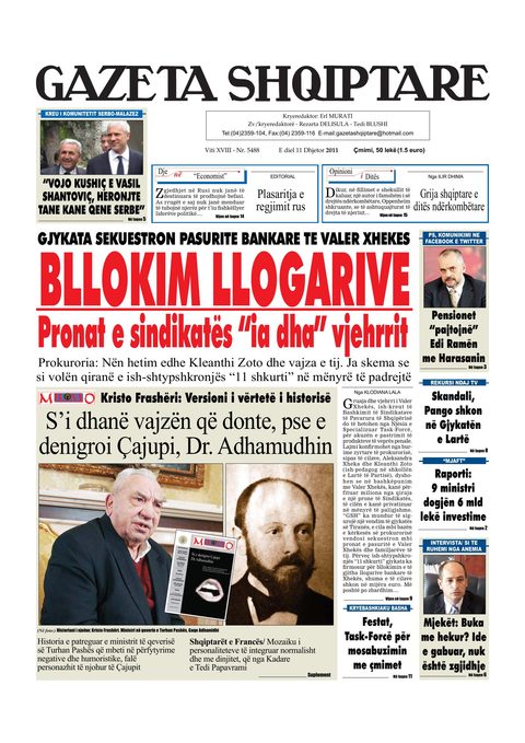 Gazeta Shqiptare 2012-12-11