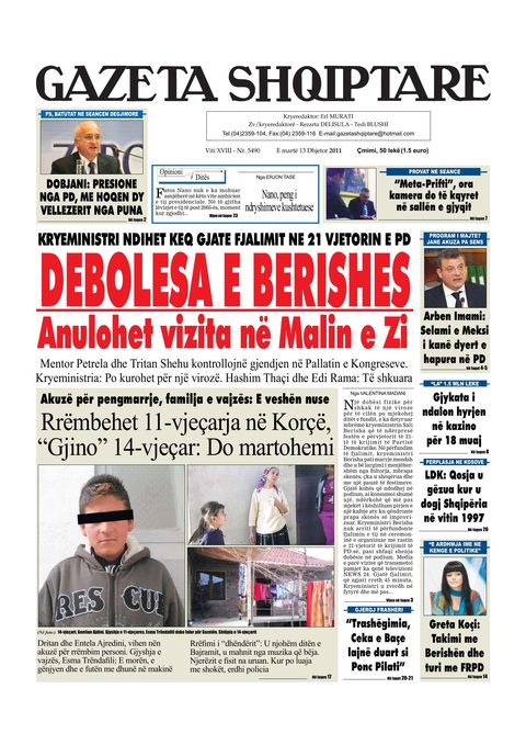 Gazeta Shqiptare 2012-12-13