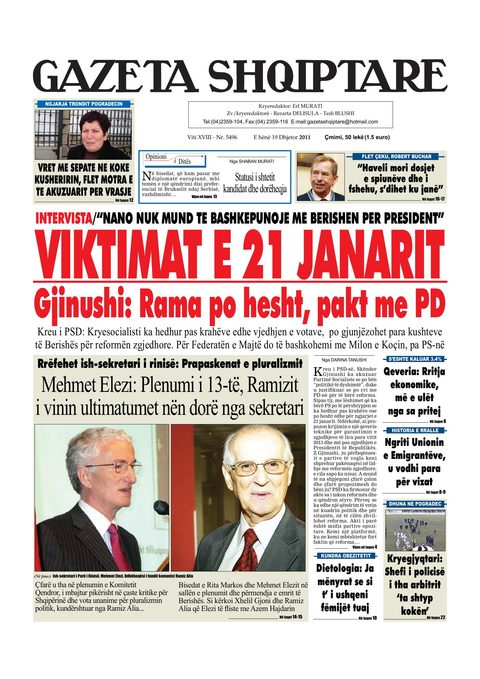 Gazeta Shqiptare 2012-12-19