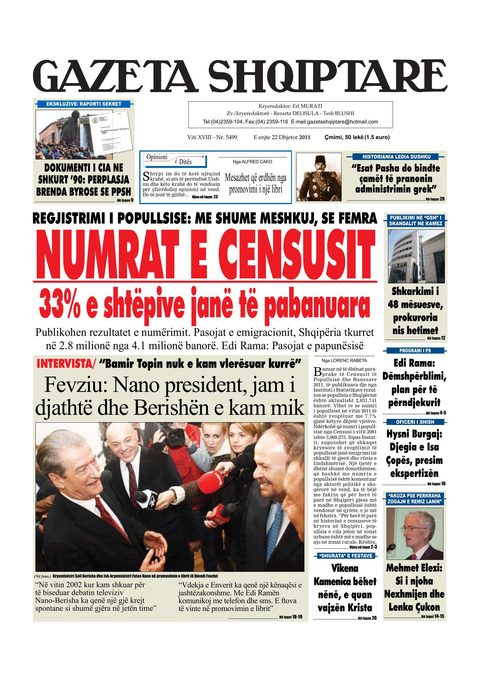 Gazeta Shqiptare 2012-12-22