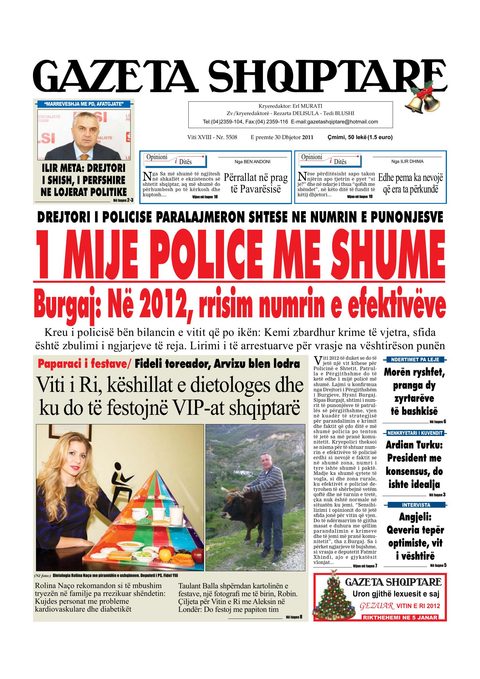 Gazeta Shqiptare 2012-12-30