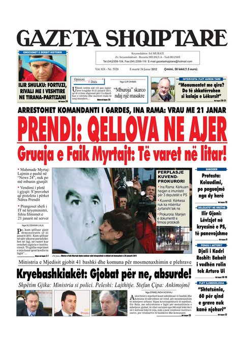 Gazeta Shqiptare 2012-01-24