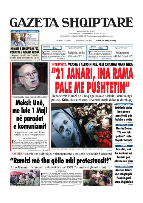 Gazeta Shqiptare 2012-05-02