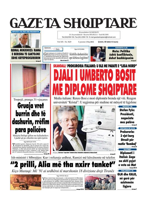 Gazeta Shqiptare 2012-05-04
