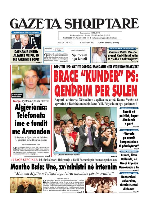 Gazeta Shqiptare 2012-05-07