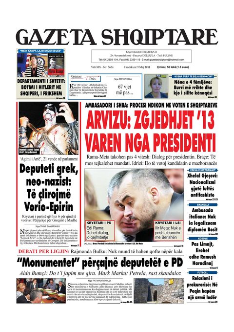 Gazeta Shqiptare 2012-05-09