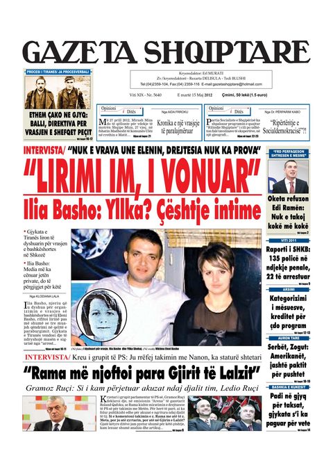 Gazeta Shqiptare 2012-05-15