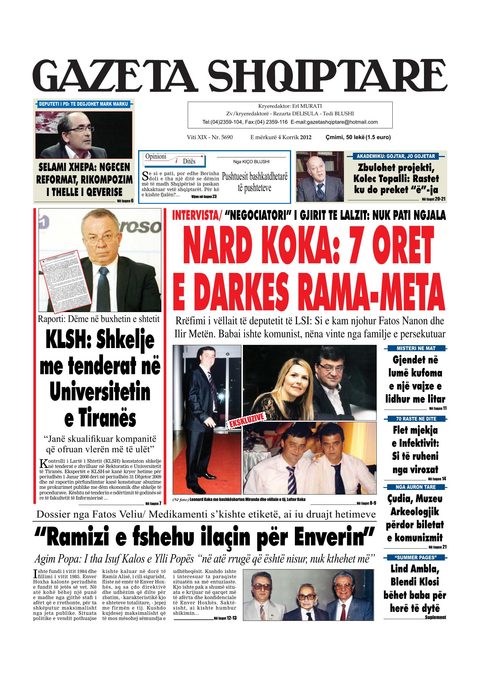 Gazeta Shqiptare 2012-07-04