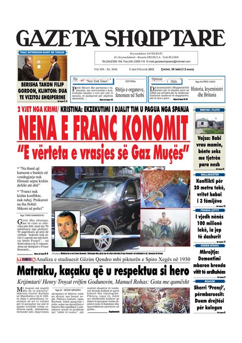 Gazeta Shqiptare 2012-07-08