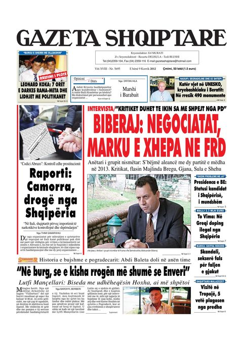 Gazeta Shqiptare 2012-07-09