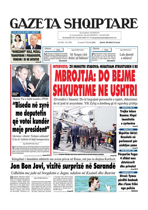 Gazeta Shqiptare 2012-07-17