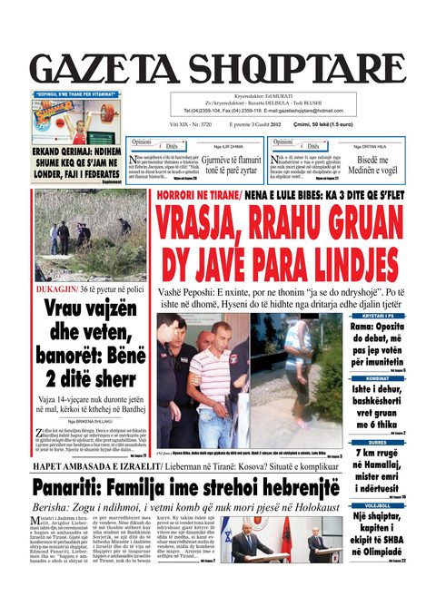 Gazeta Shqiptare 2012-08-03