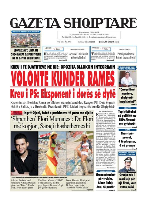Gazeta Shqiptare 2012-08-04
