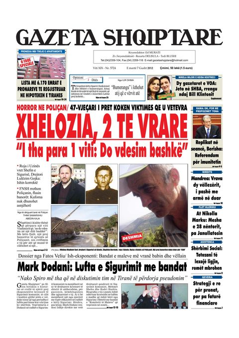 Gazeta Shqiptare 2012-08-07