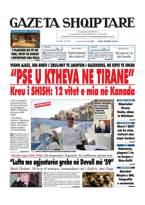 Gazeta Shqiptare 2012-08-10