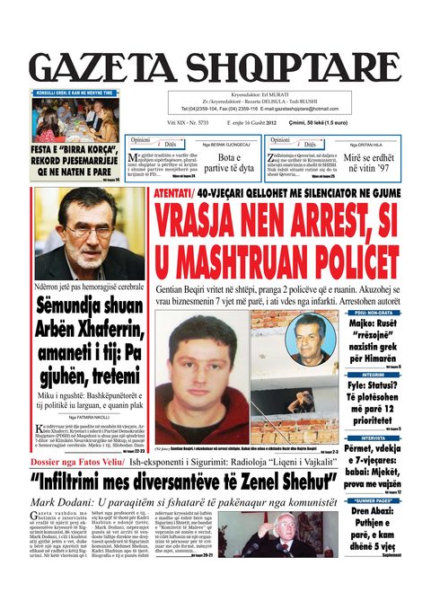 Gazeta Shqiptare 2012-08-16