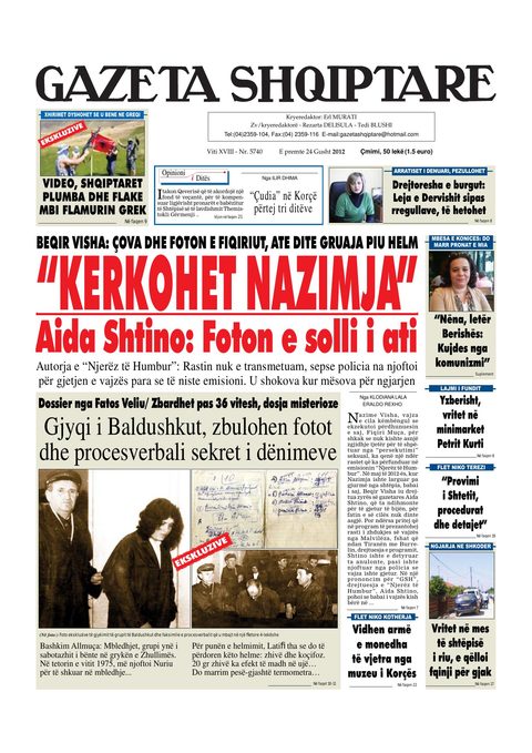 Gazeta Shqiptare 2012-08-24