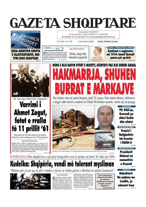 Gazeta Shqiptare 2012-09-02