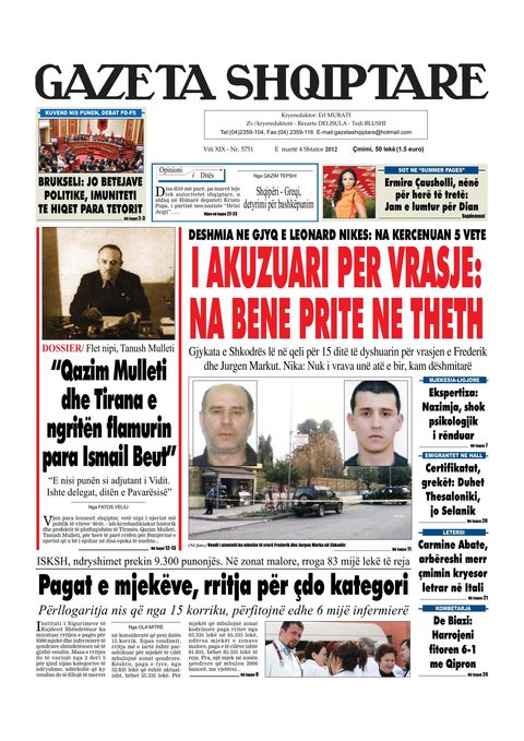 Gazeta Shqiptare 2012-09-04