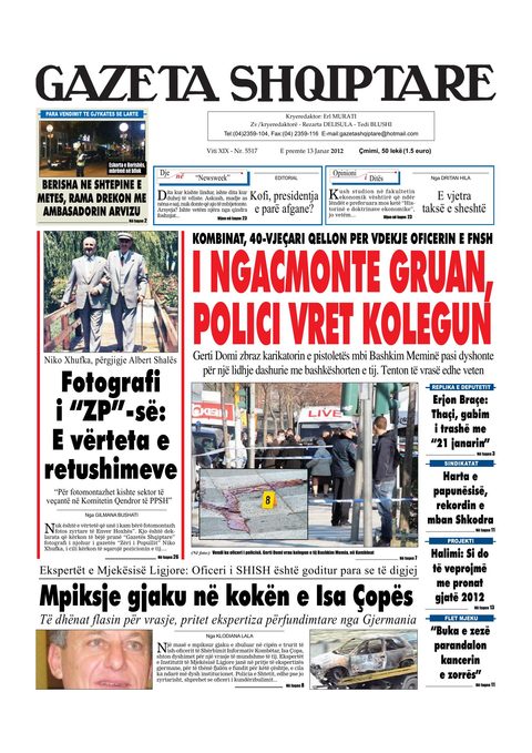 Gazeta Shqiptare 2012-01-13