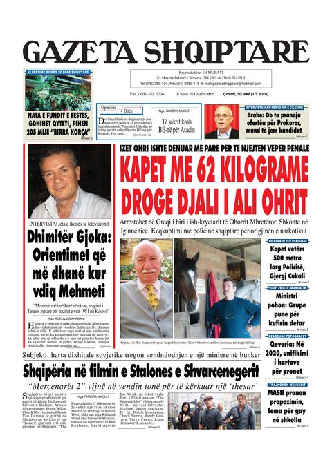 Gazeta Shqiptare 2012-08-20