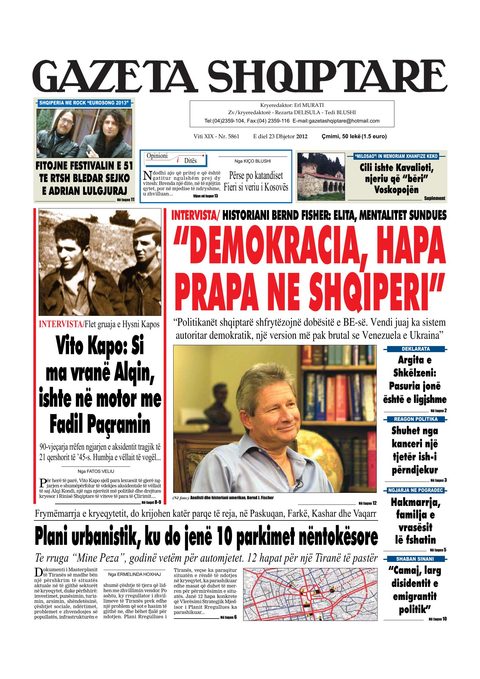 Gazeta Shqiptare 2012-12-23
