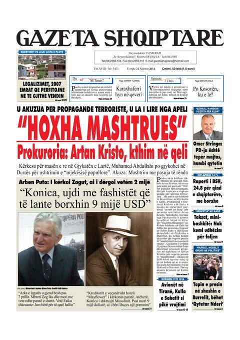 Gazeta Shqiptare 2012-11-24