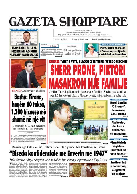 Gazeta Shqiptare 2012-07-26