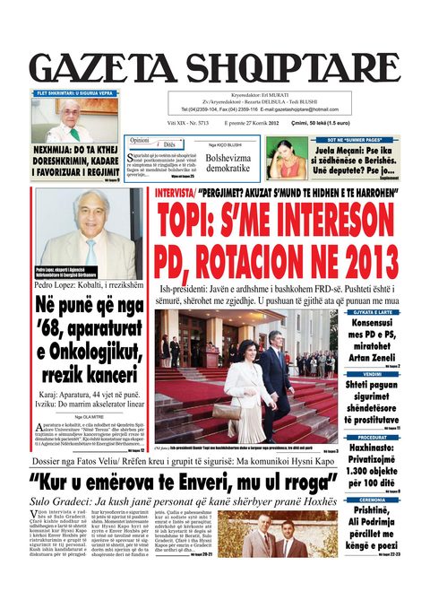 Gazeta Shqiptare 2012-07-27