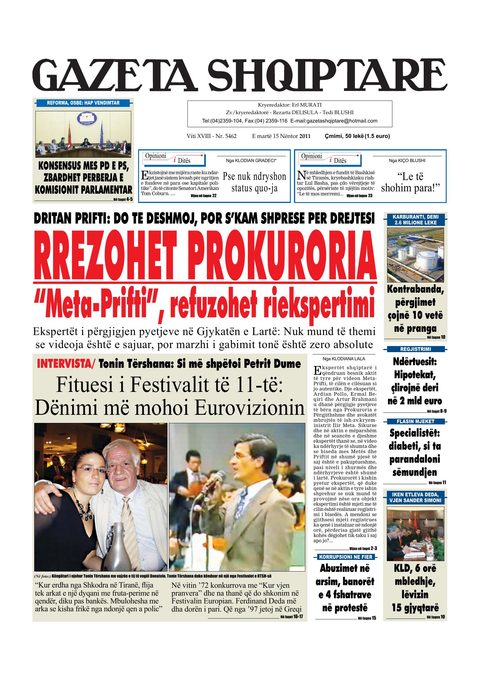 Gazeta Shqiptare 2012-11-15