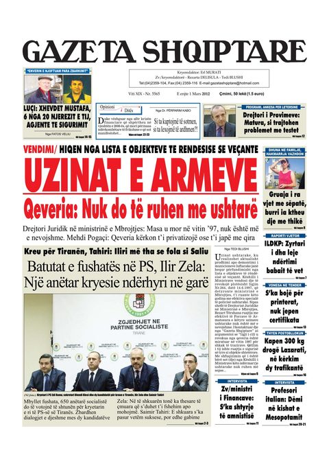 Gazeta Shqiptare 2013-03-01