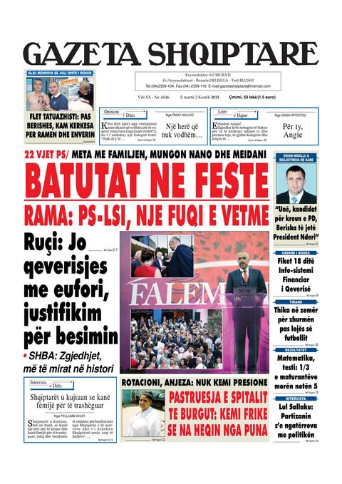 Gazeta Shqiptare 2013-07-02