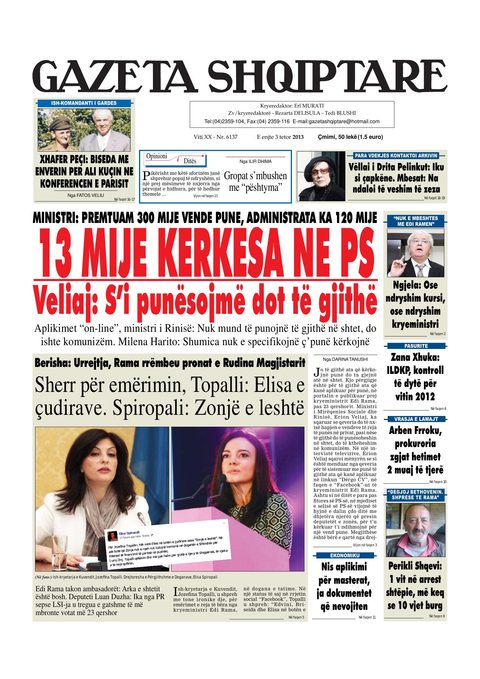 Gazeta Shqiptare 2013-10-03
