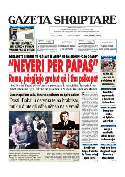 Gazeta Shqiptare 2013-02-04