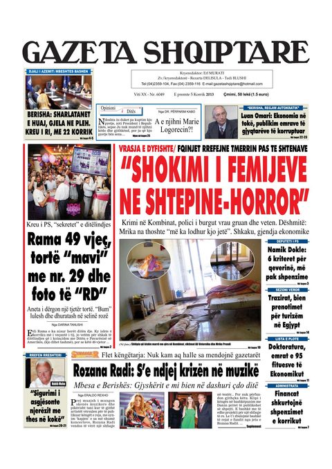 Gazeta Shqiptare 2013-07-05