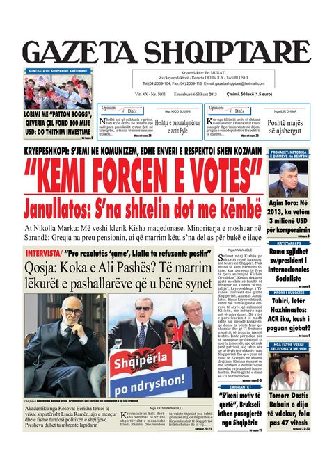 Gazeta Shqiptare 2013-02-06