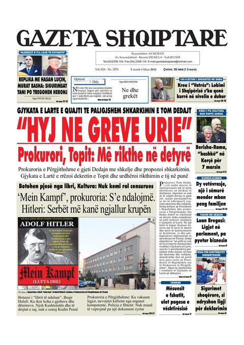 Gazeta Shqiptare 2013-03-06