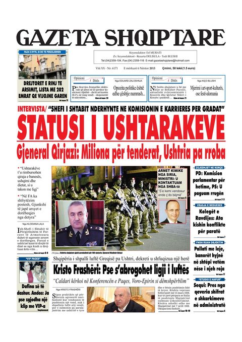 Gazeta Shqiptare 2013-11-06